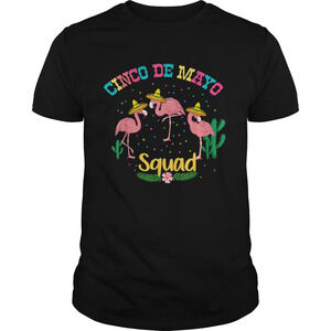 Flamingo Squad Cinco De Mayo Sombrero Mexican Shirt